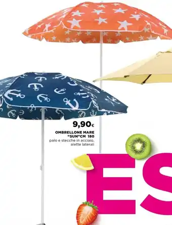 Ipercoop OMBRELLONE MARE "SUN"CM 180 offerta