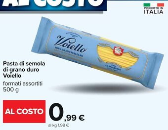 Carrefour Pasta di semola di grano duro Voiello formati assortiti 500 g offerta