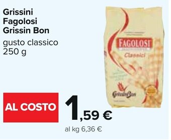 Carrefour Grissini Fagolosi Grissin Bon gusto classico 250 g offerta