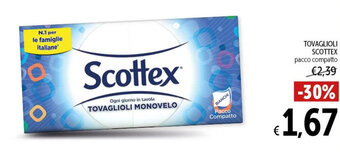 Spazio Conad TOVAGLIOLI SCOTTEX pacco compatto offerta