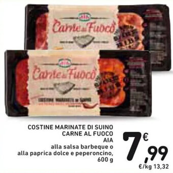 Spazio Conad COSTINE MARINATE DI SUINO CARNE AL FUOCO AIA 600 g offerta