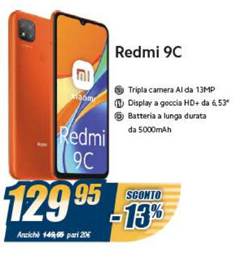 Sinergy Redmi 9C offerta