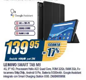 Sinergy Lenovo Smart Tab M8 offerta
