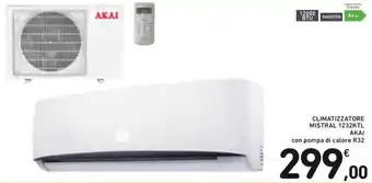 Spazio Conad CLIMATIZZATORE MISTRAL 1232KTL ΑΚΑΙ con pompa di calore R32 offerta