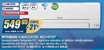 Mitsubishi Climatizzatore MSZ-HR25VF