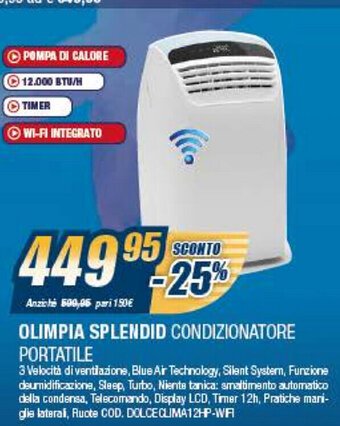 Sinergy Olimpia Splendid Condizionatore Portatile offerta