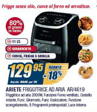 Sinergy Ariete Friggitrice Ad Aria AR/4619 offerta