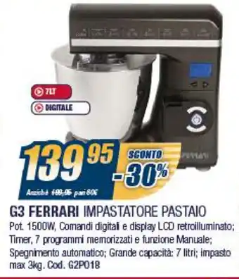 G3 Ferrari Impastatore Pastaio