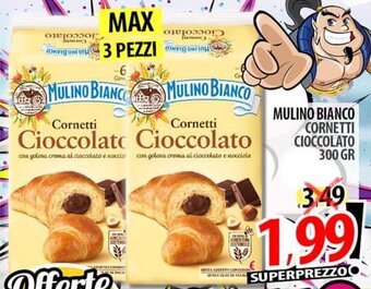 Il Genio Supermercato MULINO BIANCO CORNETTI CIOCCOLATO 300 gr offerta