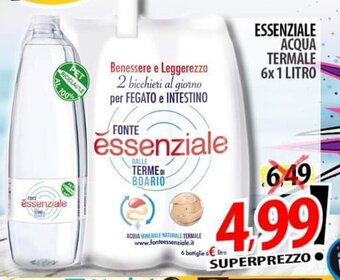 Il Genio Supermercato ESSENZIALE ACQUA TERMALE 6x 1 LITRO offerta