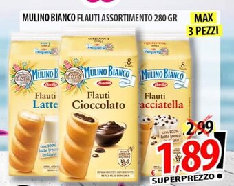 Il Genio Supermercato MULINO BIANCO FLAUTI ASSORTIMENTO 280 GR offerta