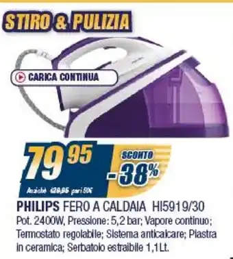 Sinergy Philips Fero A Caldaia HI5919/30 offerta