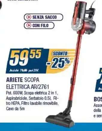 Sinergy Ariete Scopa Elettrica AR/2761 offerta