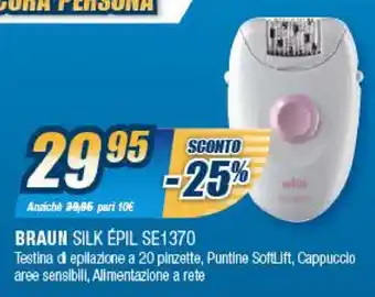 Sinergy Braun Silk Épil SE1370 offerta