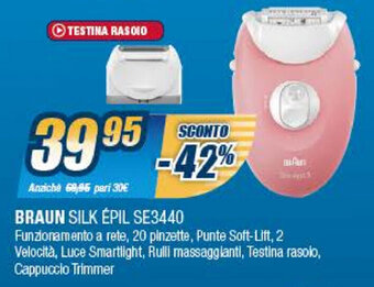 Sinergy Braun Silk Épil SE3440 offerta