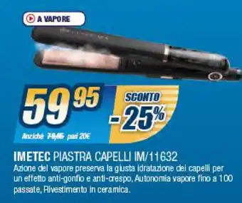 Sinergy Imetec Piastra Capelli IM/11632 offerta