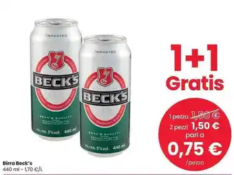 Interspar Birra Beck's 440 ml offerta