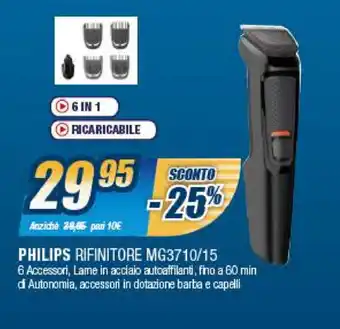 Sinergy Philips Rifinitore MG3710/15 offerta