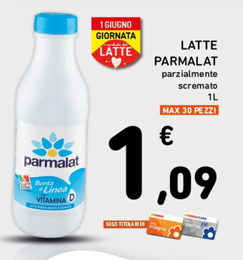 Spazio Conad LATTE PARMALAT parzialmente scremato 1L offerta