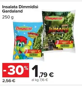 Carrefour Insalata Dimmidisì Gardaland 250 g offerta