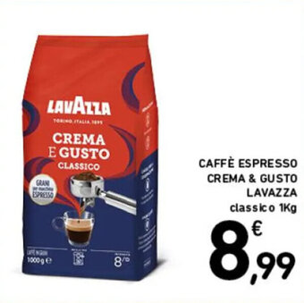 Spazio Conad CAFFÈ ESPRESSO CREMA & GUSTO LAVAZZA classico 1Kg offerta