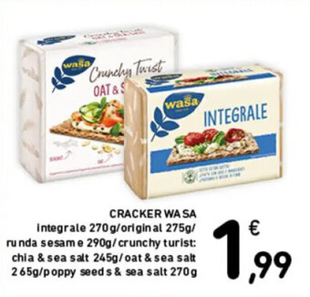 Spazio Conad CRACKER WASA integrale 270 g offerta