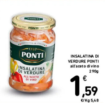 Spazio Conad INSALATINA DI VERDURE PONTI all'aceto di vino 290g offerta