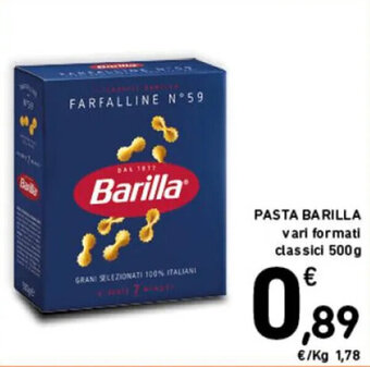 Spazio Conad PASTA BARILLA vari formati classici 500g offerta