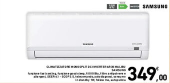 CLIMATIZZATORE MONO SPLIT DC INVERTER AR 30 MALIBU SAMSUNG