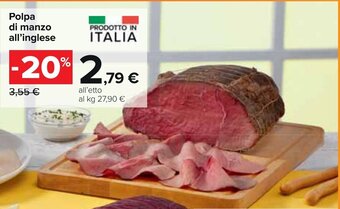 Carrefour Polpa di manzo all'inglese offerta