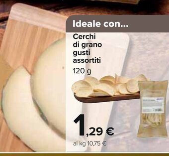 Carrefour Cerchi di grano gusti assortiti 120 g offerta
