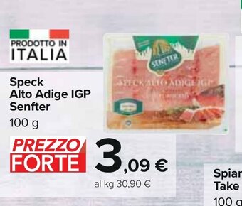Carrefour Speck Alto Adige IGP Senfter 100 g offerta