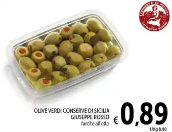 Spazio Conad OLIVE VERDI CONSERVE DI SICILIA GIUSEPPE ROSSO offerta