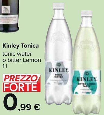Carrefour Kinley Tonica tonic water o bitter Lemon 1 l offerta