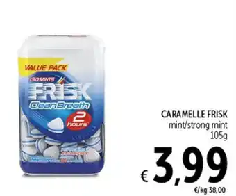 Spazio Conad CARAMELLE FRISK mint/strong mint 105g offerta