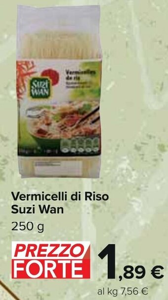 Carrefour Vermicelli di Riso Suzi Wan 250 g offerta
