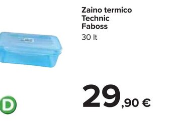 Carrefour Zaino termico Technic Faboss 30 It offerta