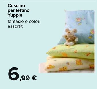 Carrefour Cuscino per lettino Yuppie fantasie e colori assortiti offerta