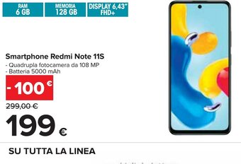 Carrefour Smartphone Redmi Note 11S offerta