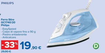 Carrefour Ferro Stiro GC1740/20 Philips offerta