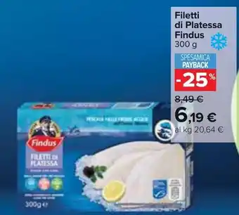 Carrefour Filetti di Platessa Findus 300 g offerta