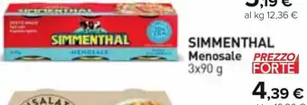 Carrefour SIMMENTHAL Menosale PREZZO 3x90 g offerta