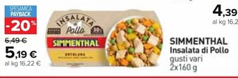 Carrefour SIMMENTHAL Insalata di Pollo gusti vari 2x160 g offerta