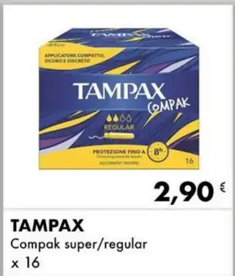 Iper Tosano TAMPAX Compak super/regular x 16 offerta