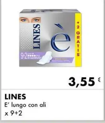 LINES E' lungo con ali x 9+2