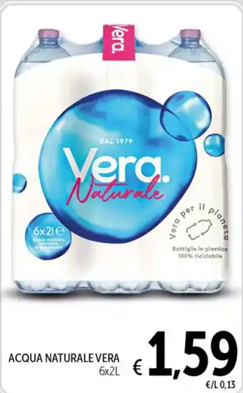 Spazio Conad ACQUA NATURALE VERA 6x2L offerta