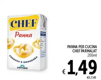 Spazio Conad PANNA PER CUCINA CHEF PARMALAT 200ml offerta