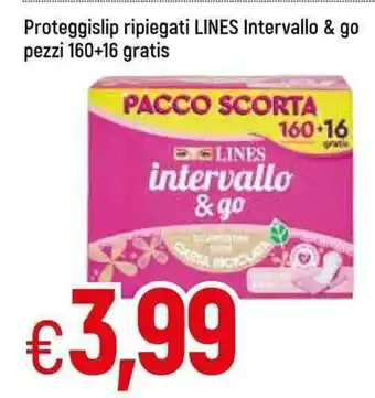 Galassia Proteggislip ripiegati LINES Intervallo & go pezzi 160+16 gratis offerta