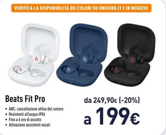 Unieuro Beats Fit Pro offerta