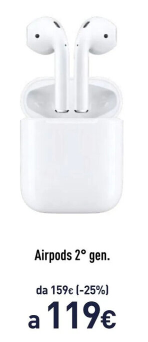Unieuro Airpods 2° gen. offerta